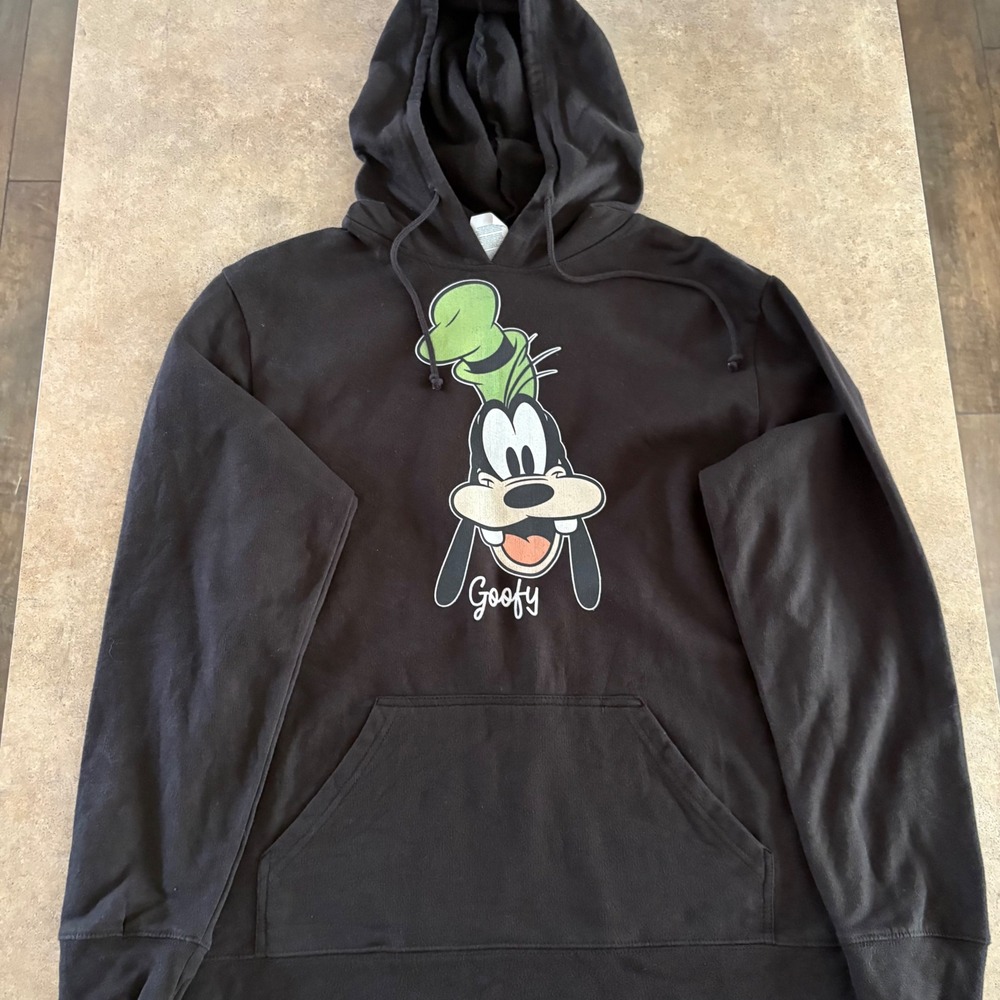 Delta Fleece Goofy Disney Hoodie Pullover Sweatshirt Graphic Medium